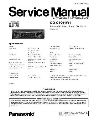 Service manual Panasonic CQ-C1001W1 ― Manual-Shop.ru