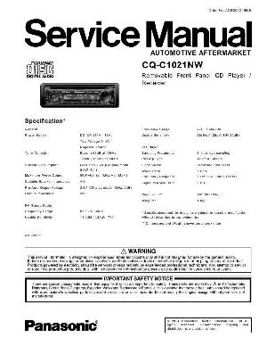 Service manual Panasonic CQ-C1021NW ― Manual-Shop.ru