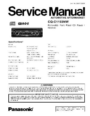 Service manual Panasonic CQ-C1103NW ― Manual-Shop.ru