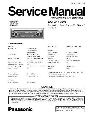 Service manual Panasonic CQ-C1105W ― Manual-Shop.ru