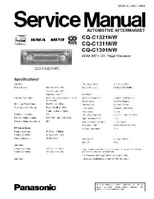 Service manual Panasonic CQ-C1301NW, CQ-C1311NW, CQ-C1321NW ― Manual-Shop.ru