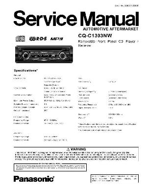 Service manual Panasonic CQ-C1303NW ― Manual-Shop.ru