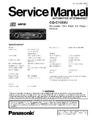 Service manual Panasonic CQ-C1303U ― Manual-Shop.ru