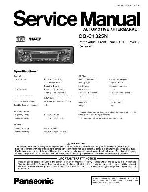 Сервисная инструкция Panasonic CQ-C1325N ― Manual-Shop.ru