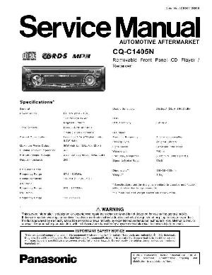 Сервисная инструкция Panasonic CQ-C1405N ― Manual-Shop.ru