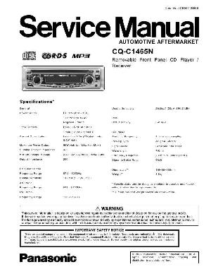 Сервисная инструкция Panasonic CQ-C1465N ― Manual-Shop.ru