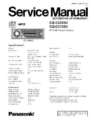 Service manual Panasonic CQ-C3103U, CQ-C3203U ― Manual-Shop.ru