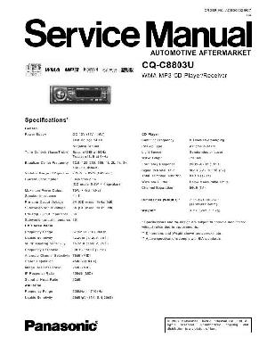 Service manual Panasonic CQ-C8803U ― Manual-Shop.ru