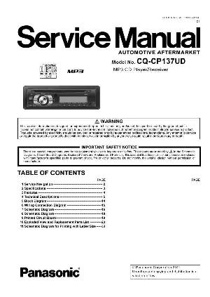 Service manual Panasonic CQ-CP137UD ― Manual-Shop.ru