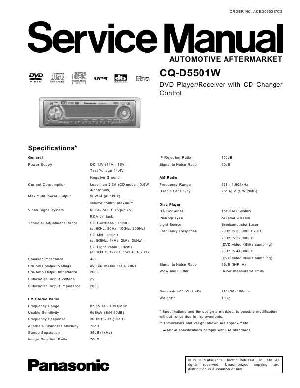 Service manual Panasonic CQ-D5501W ― Manual-Shop.ru