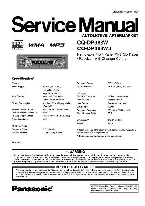 Service manual Panasonic CQ-DP383W ― Manual-Shop.ru