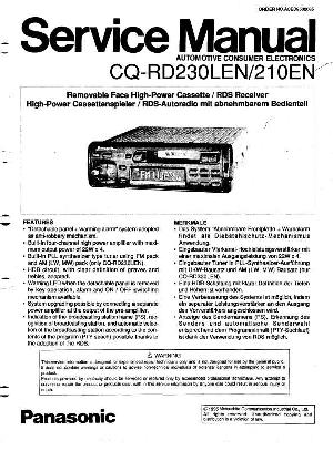 Service manual Panasonic CQ-RD210EN, CQ-RD230LEN ― Manual-Shop.ru