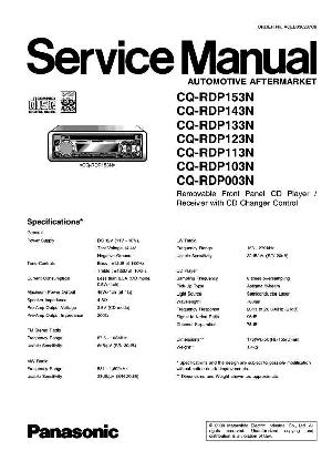 Service manual Panasonic CQ-RDP003N, CQ-RDP103N, CQ-RDP113N ― Manual-Shop.ru