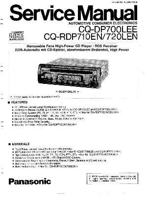 Сервисная инструкция Panasonic CQ-RDP720LEN ― Manual-Shop.ru
