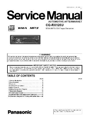 Сервисная инструкция Panasonic CQ-RX120U  ― Manual-Shop.ru