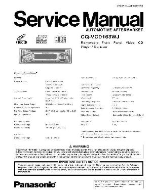 Service manual Panasonic CQ-VCD163WJ ― Manual-Shop.ru