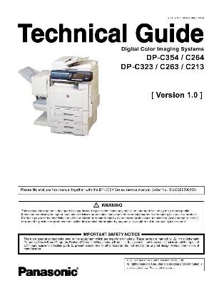 Service manual Panasonic DP-C213, DP-C263, DP-C264, DP-C323, DP-C354, Technical Guide ― Manual-Shop.ru