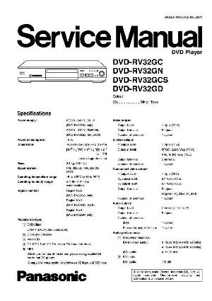 Service manual Panasonic DVD-RV32GC, DVD-RV32GD, DVD-RV32GN ― Manual-Shop.ru