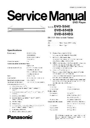 Service manual Panasonic DVD-S54E, EB, EG ― Manual-Shop.ru