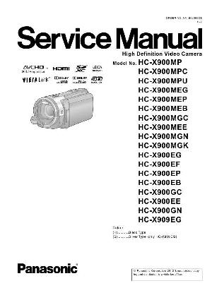Service manual Panasonic HC-X900 ― Manual-Shop.ru