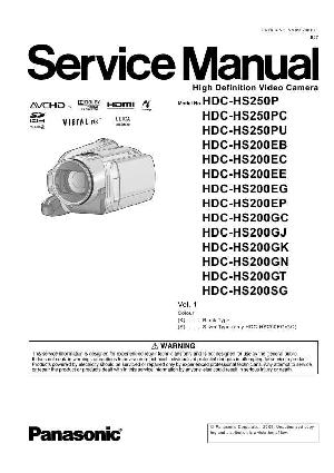 Service manual Panasonic HDC-HS200, HDC-HS250 ― Manual-Shop.ru