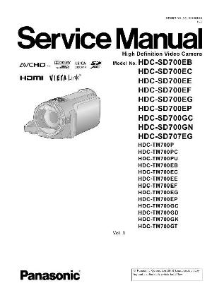 Service manual Panasonic HDC-SD700, HDC-SD707, HDC-TM700 ― Manual-Shop.ru