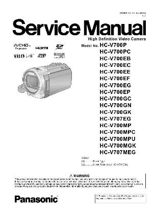 Service manual Panasonic HV-V700, HV-V707 ― Manual-Shop.ru