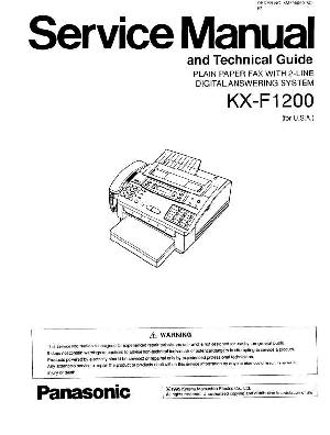 Service manual Panasonic KX-F1200 ― Manual-Shop.ru