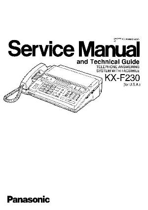 Service manual Panasonic KX-F230 ― Manual-Shop.ru