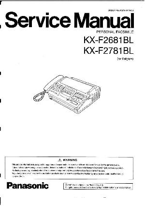 Сервисная инструкция Panasonic KX-F2681BL, KX-F2781BL ― Manual-Shop.ru