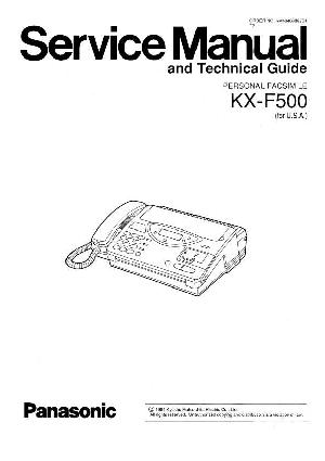 Service manual Panasonic KX-F500 ― Manual-Shop.ru