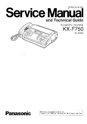 Service manual Panasonic KX-F750 ― Manual-Shop.ru