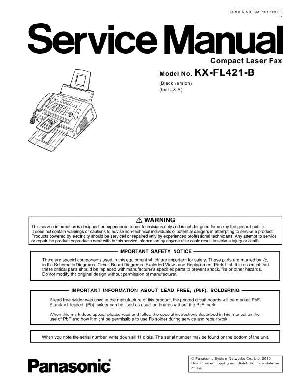 Service manual Panasonic KX-FL421B ― Manual-Shop.ru