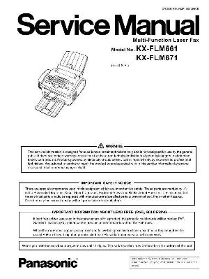 Service manual Panasonic KX-FLM661, KX-FLM671 ― Manual-Shop.ru