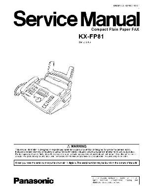 Service manual Panasonic KX-FP81 ― Manual-Shop.ru