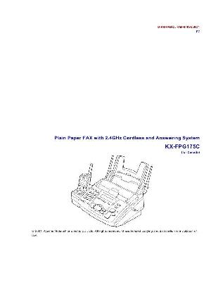 Service manual Panasonic KX-FPG175C ― Manual-Shop.ru