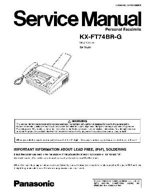 Сервисная инструкция Panasonic KX-FT74BR-G ― Manual-Shop.ru
