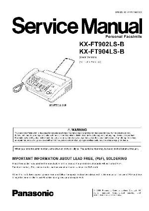 Сервисная инструкция Panasonic KX-FT902LS-B, KX-FT904LS-B ― Manual-Shop.ru