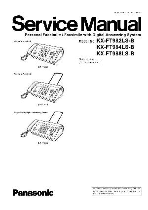 Сервисная инструкция Panasonic KX-FT982LS, KX-FT984LS, KX-FT988LS ― Manual-Shop.ru