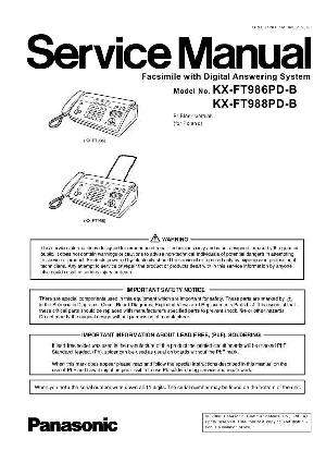 Сервисная инструкция Panasonic KX-FT986PD, KX-FT988PD ― Manual-Shop.ru