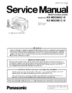 Сервисная инструкция Panasonic KX-MB2060C, KX-MB2061C-B ― Manual-Shop.ru