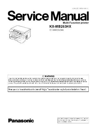 Сервисная инструкция Panasonic KX-MB263HX ― Manual-Shop.ru