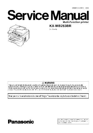 Сервисная инструкция Panasonic KX-MB283BR ― Manual-Shop.ru