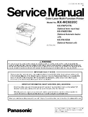 Сервисная инструкция Panasonic KX-MB6020C ― Manual-Shop.ru