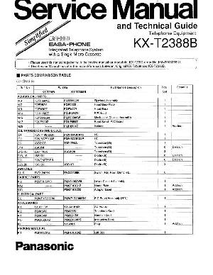 Service manual Panasonic KX-T2388B ― Manual-Shop.ru
