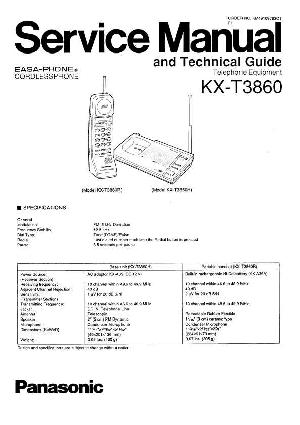 Сервисная инструкция Panasonic KX-T3860 ― Manual-Shop.ru
