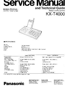 Service manual Panasonic KX-T4000 ― Manual-Shop.ru