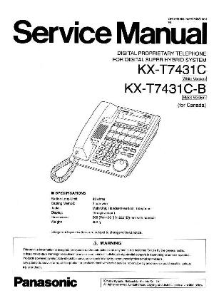 Сервисная инструкция Panasonic KX-T7431C ― Manual-Shop.ru