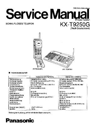 Сервисная инструкция Panasonic KX-T9250G ― Manual-Shop.ru
