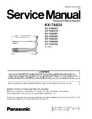 Сервисная инструкция Panasonic KX-TA824 ― Manual-Shop.ru